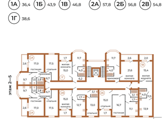 Продам 2-комнатную квартиру, 57.8 м2, Пензенская область, Солнечная улица