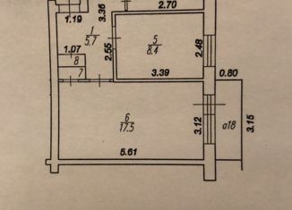 2-ком. квартира на продажу, 42 м2, Рязань, улица Советской Армии, 26к1, район Песочня