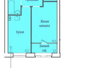Продажа однокомнатной квартиры, 38.2 м2, Кохма, проспект Героев, 2