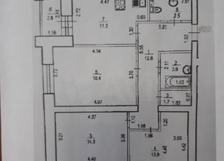 Продам трехкомнатную квартиру, 82.1 м2, Уфа, улица Ахметова, 298, жилой район Затон