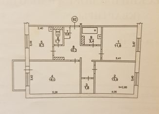 Продается 3-комнатная квартира, 69.7 м2, Николаевск-на-Амуре, улица Орлова, 15