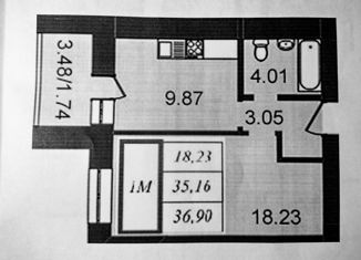 Продается 1-ком. квартира, 37.7 м2, Владимир, ЖК Династия, улица Диктора Левитана, 48