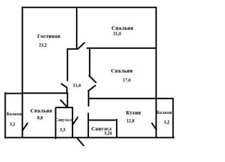 Продается 4-комнатная квартира, 104.4 м2, Воркута, бульвар Шерстнева, 10А