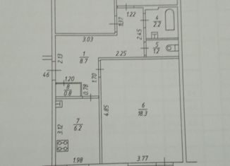 Продам трехкомнатную квартиру, 59.2 м2, Нижнекамск, проспект Химиков, 80А