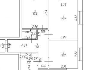 Продам 3-комнатную квартиру, 77.3 м2, Татарстан, улица Волкова, 12