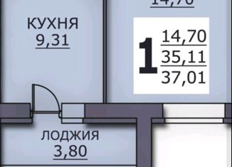 Продаю 1-комнатную квартиру, 37 м2, Кохма, Ивановская улица
