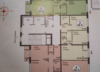 Продается двухкомнатная квартира, 58.3 м2, Челябинск, улица Академика Макеева, 34, ЖК Ньютон