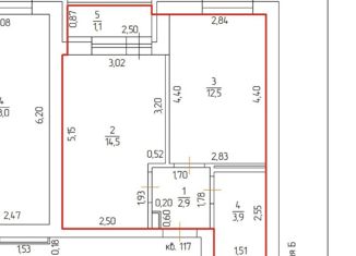 Продается 1-ком. квартира, 33.8 м2, Уфа, ЖК Цветы Башкирии, улица Даяна Мурзина, 9/1