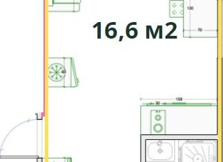 Продам квартиру студию, 16.6 м2, Москва, улица Семёновский Вал, 10к2, улица Семёновский Вал