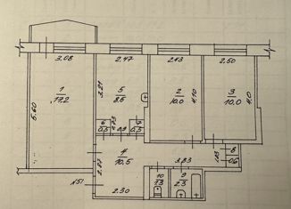 Продаю трехкомнатную квартиру, 61.4 м2, Якутск, улица Каландаришвили, 40/5