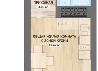 Продаю квартиру студию, 22.56 м2, Екатеринбург, переулок Никитина, 112, переулок Никитина