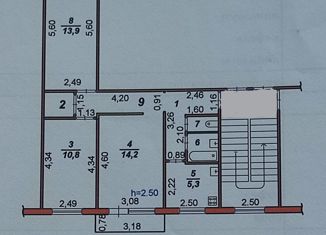 3-комнатная квартира на продажу, 58 м2, Невинномысск, Клубный переулок, 27