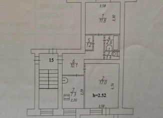 Продам 2-комнатную квартиру, 51.3 м2, Ермолино, улица ОПХ Ермолино, 3