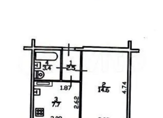 Продажа 1-комнатной квартиры, 28.2 м2, Череповец, улица Монтклер, 16