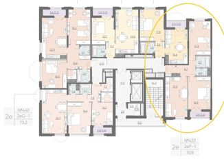 Продам 2-комнатную квартиру, 70 м2, Санкт-Петербург, Октябрьская набережная, 40, муниципальный округ Невский