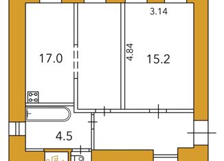 Продается 1-ком. квартира, 45.5 м2, Санкт-Петербург, Тамбовская улица, 43, Фрунзенский район