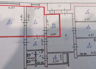 Продаю комнату, 43 м2, Железногорск, Курская улица, 84к1