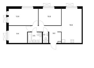Продается четырехкомнатная квартира, 67.7 м2, Зеленоград, Георгиевский проспект, 27к2