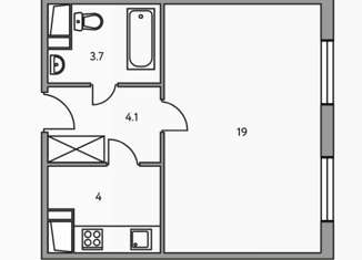 Продаю квартиру студию, 30.8 м2, Москва, улица Эйнштейна, 4, Можайский район