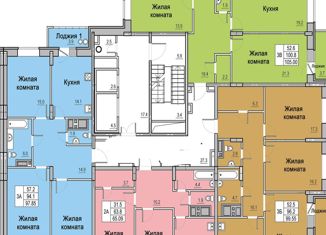 Продам трехкомнатную квартиру, 99 м2, Чебоксары, ЖК Феникс, Водопроводная улица, 10