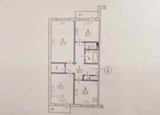 3-комнатная квартира на продажу, 70 м2, Омск, Заозёрная улица, 36/3