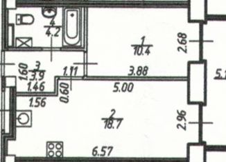 Продам 1-комнатную квартиру, 37.2 м2, городской посёлок Новоселье, ЖК Ньюпитер, Питерский проспект, 11