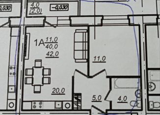 Продам однокомнатную квартиру, 42 м2, Вологда, Северная улица, 36В, микрорайон Водники
