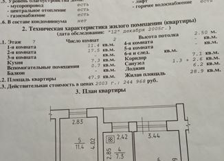 Продам 2-комнатную квартиру, 47.9 м2, Удмуртия, Клубная улица, 71