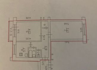 Продается двухкомнатная квартира, 48.7 м2, Санкт-Петербург, Апрельская улица, 5, муниципальный округ Полюстрово