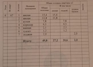 Продаю 2-ком. квартиру, 49.8 м2, Дудинка, улица Щорса, 21А
