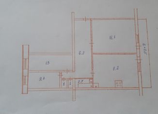 Продажа трехкомнатной квартиры, 61.3 м2, посёлок городского типа Красногвардейское, Киевская улица, 48