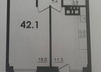 Продажа 1-комнатной квартиры, 42.1 м2, деревня Борисовичи, Балтийская улица, 18к1, ЖК Спортивный Квартал