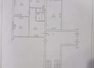 Продается 3-ком. квартира, 78 м2, поселок Понтонное, Молодёжная улица, 6