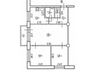 Продается 3-ком. квартира, 50.7 м2, Алтайский край, площадь Мира, 1