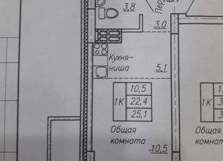 Квартира на продажу студия, 22.4 м2, Искитим, жилмассив Ясный, 2