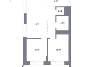 Продам 3-ком. квартиру, 60.59 м2, Новосибирск, улица Державина, 50, Центральный район