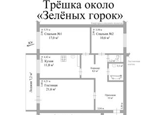 Продам 3-комнатную квартиру, 83.1 м2, Томская область, улица Герасименко, 3/16