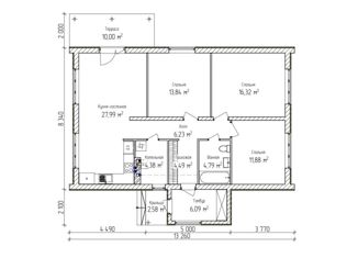 Продам дом, 96 м2, деревня Шудья, Спортивная улица, 7