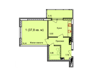 Продам 1-комнатную квартиру, 37.8 м2, Новосибирская область, Пригородная улица, 30