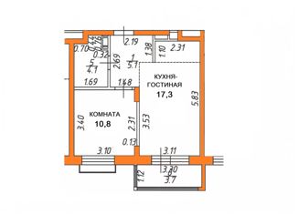 1-ком. квартира на продажу, 38 м2, поселение Рязановское, улица Уточкина, 8к1