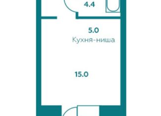 Квартира на продажу студия, 30.5 м2, Благовещенск, улица Горького, 26