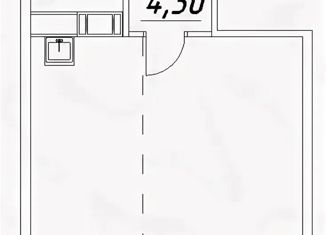 Квартира на продажу студия, 33.5 м2, Карелия, улица Петрова, 23