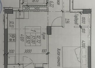 Продается однокомнатная квартира, 38.5 м2, Пермь, улица Окулова, 20, Ленинский район