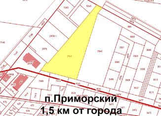 Продаю земельный участок, 170 сот., поселок Приморский, Олимпийская улица