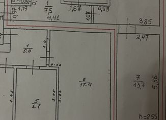 Продается 3-комнатная квартира, 58.3 м2, поселок Конар, улица Нефтяников, 11