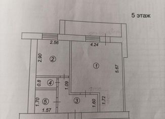 Продам 1-ком. квартиру, 37.1 м2, Нововоронеж, Коммунальная улица, 1
