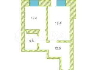 Продаю 1-ком. квартиру, 44 м2, Тюмень, улица Николая Семёнова, 31