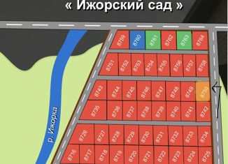 Продажа земельного участка, 12 сот., коттеджный посёлок Ижорский сад, Первоцветная улица