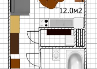 Продажа квартиры студии, 14 м2, Москва, улица Пришвина, 13, улица Пришвина