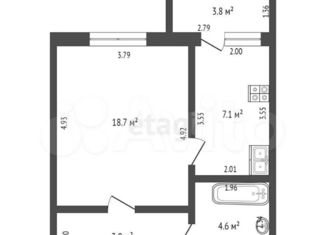 Однокомнатная квартира на продажу, 36 м2, Стерлитамак, улица Нахимова, 8А